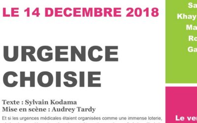 [14/12/18] « Urgence choisie », une pièce de théâtre jouée par des collégiens au CHPO