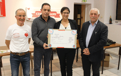 Don généreux de la part de l&rsquo;Amicale du don de sang de Dolomieu